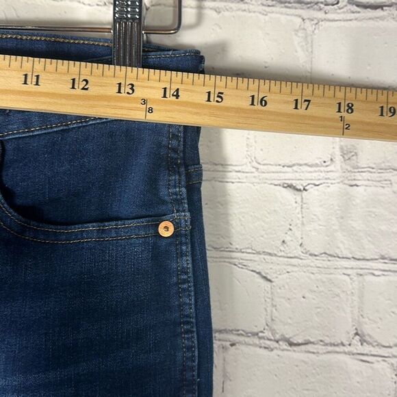 Madewell 10” High Rise Skinny Dark Wash Jeans size 29T Style F6179 - Picture 7 of 12